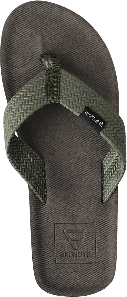 Brunotti Algheri Pine Herenslippers Teenslippers Groen