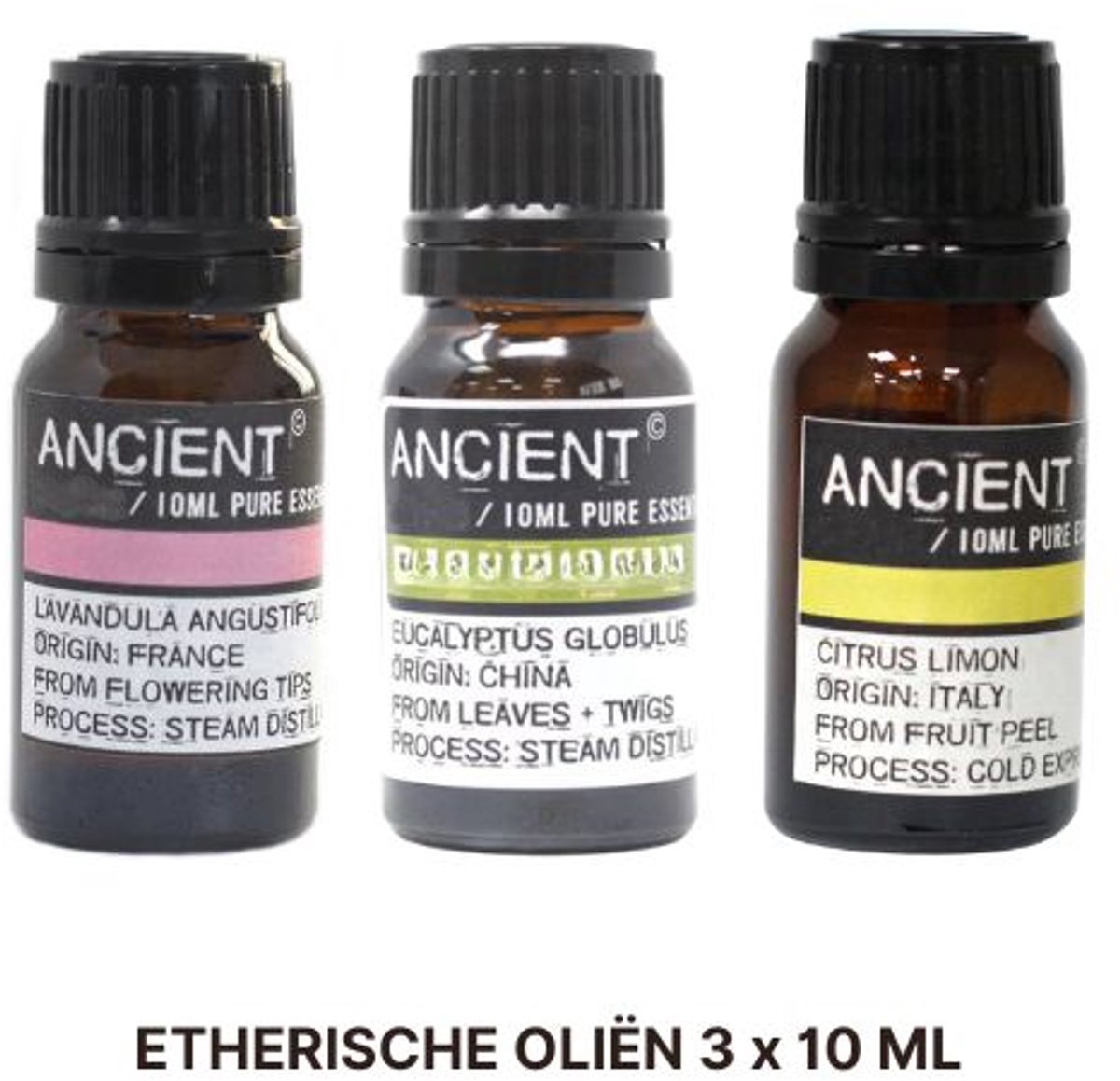 Basis Etherische Olie Set - Neroli - Tea Tree - Scharlei - 30 ml