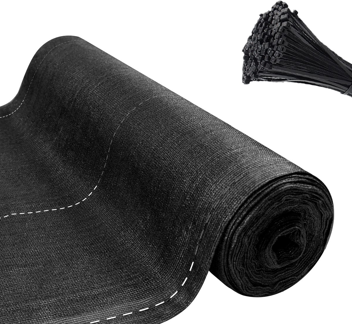 NAIZY afrasteringsscherm privacyscherm windscherm 150 g/m² HDPE met UV-gestabiliseerd en weerbestendig voor schutting & balkonreling balkonreling terras schaduwnet (antraciet, 1,2m x 10m)
