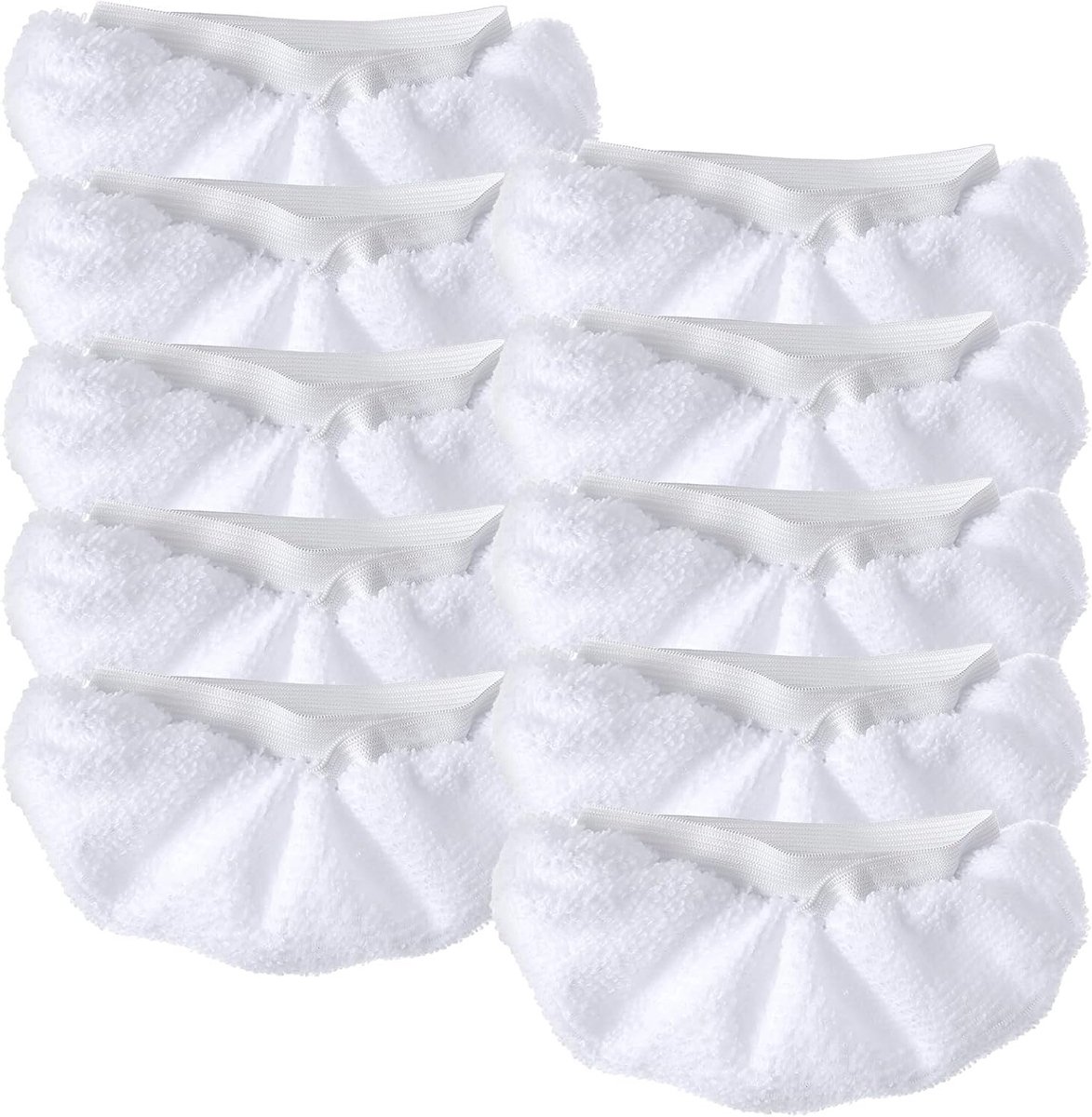 Set van 10 Wasbare Stoomreiniger Pads, Herbruikbare Microvezeldoeken voor Handheld Stoomreinigers, Ideaal voor Grond- en Vloerreiniging