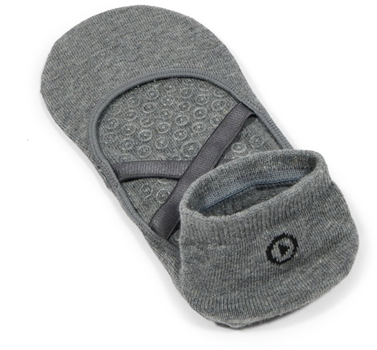 Enforma Antislip Yoga Sokken - Pilates Sokken Dames - Duopack Grijs & Zwart - Biologisch Katoen - Maat M
