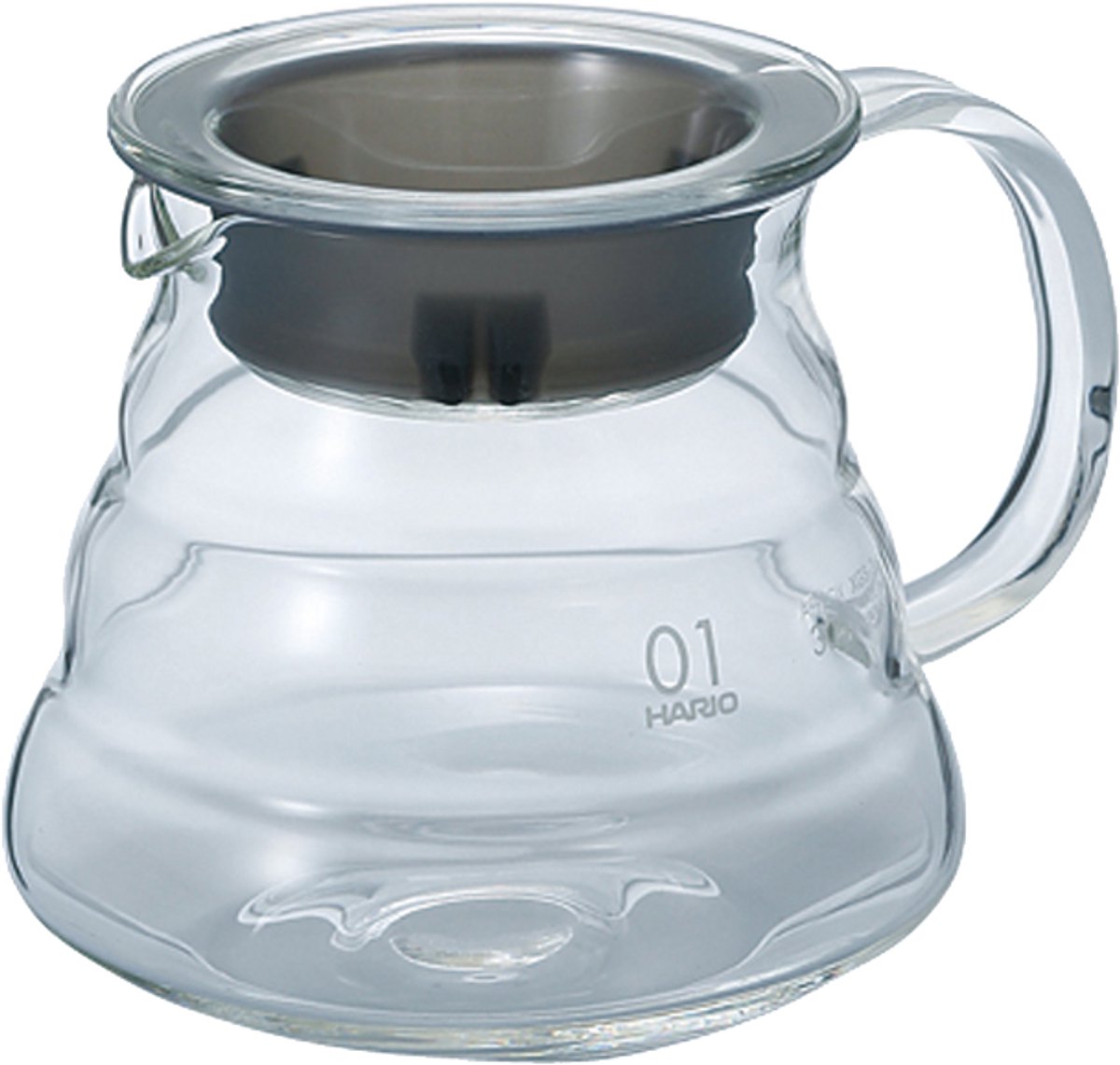 HARIO V60 Glass Server - 01 Size - 360mL - Hittebestendig Glas