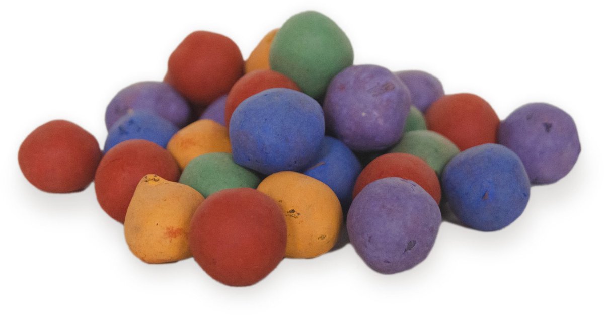 250 Losse Kleurrijke Zaadbommen - Zaadbom.com Zaadbommetjes - Bloembommetjes - Zaadbommetjes cadeau - Zaaibommetjes - Seedbombs - 100% Bio