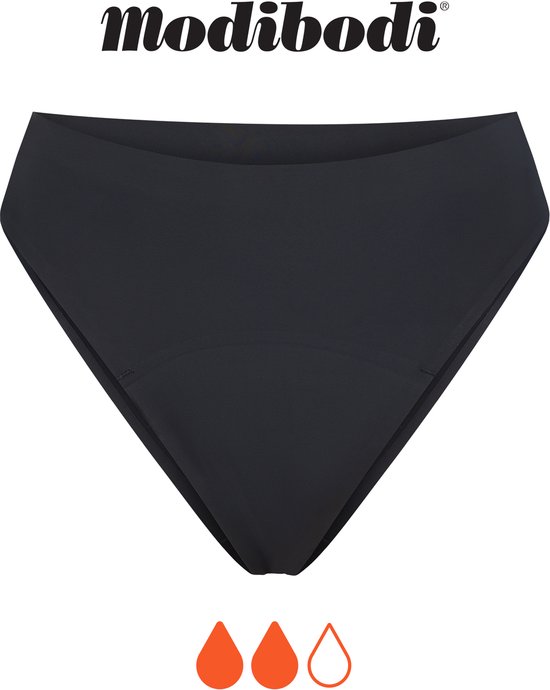 Culotte noire sans couture taille haute de Modibodi