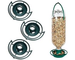 DIY Vogelvoederbak Set voor Plastic Flessen - Recyclen - Groen - Duurzaam - Vogelvoederstation - Upcycling - Buiten Vogels Voeren - Tuindecoratie - Educatief Kinderspeelgoed - Milieuvriendelijk - DIY Kit - Vogelhuisje Alternatief