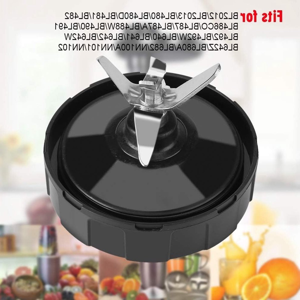 Vervangingsonderdelen voor Blender: Onderste Mes en Vervangende Blad voor 7 Fin Extractors, Geschikt voor Nutri Ninja 1000W en 1500W Blenders – foto 2