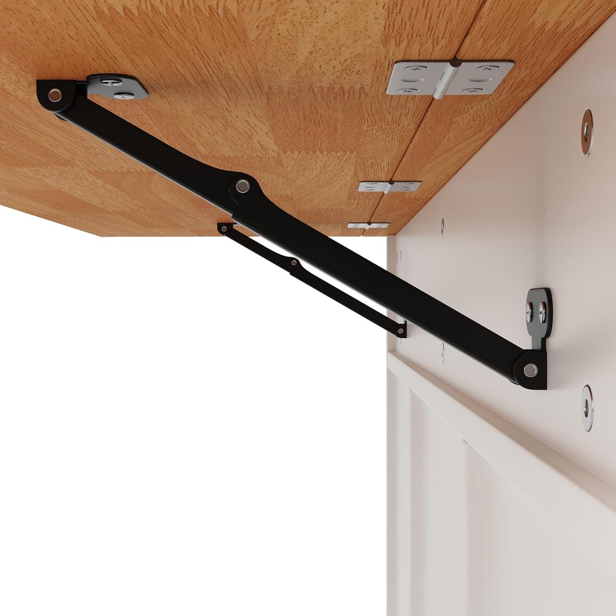 Keukeneiland op wielen met werkblad en 8 lades – ABTKantoor moderne keukentrolley met kast, kruidenrek & inklapbaar werkblad – 122 × 74,5 × 91,5 cm – wit multifunctioneel keukenmeubel