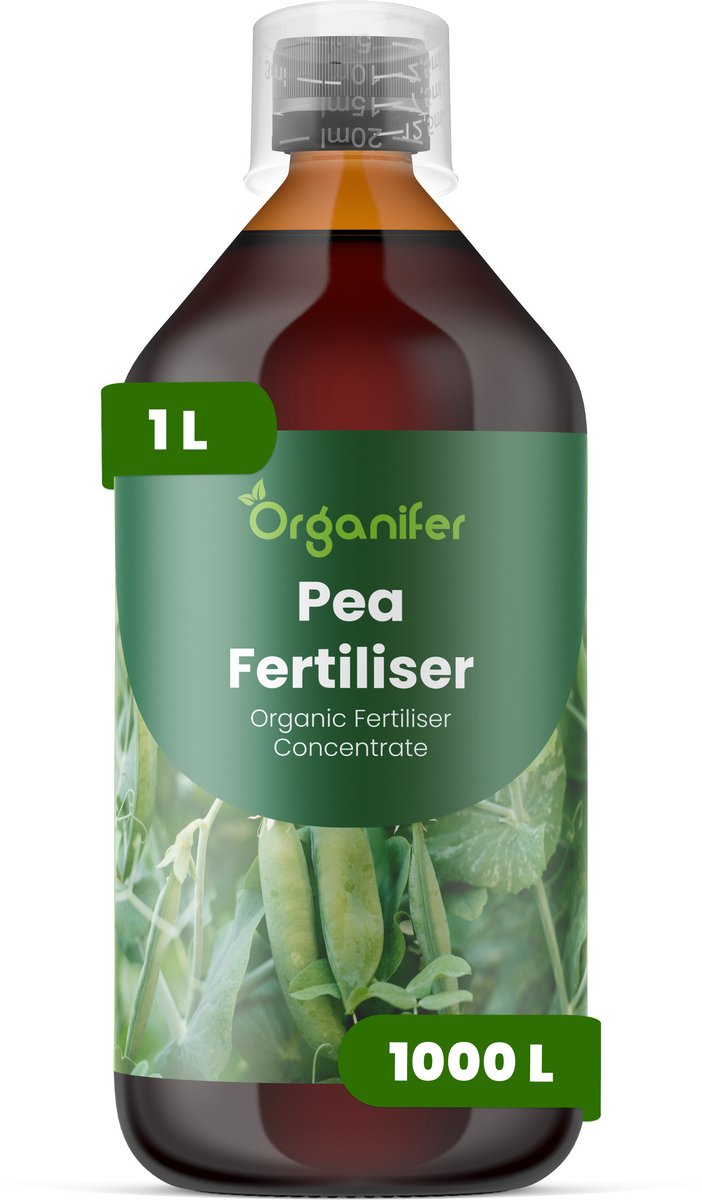 Vloeibare Meststof Voor Erwten 1 L Voor 1000 L - Npk 2-1-8 - Verbetert Bloei - Peulvorming En De Algehele Opbrengstkwaliteit - Verbetert De Algehele Plantgezondheid - Structuur En Consistentie Van De Peulen - Organifer
