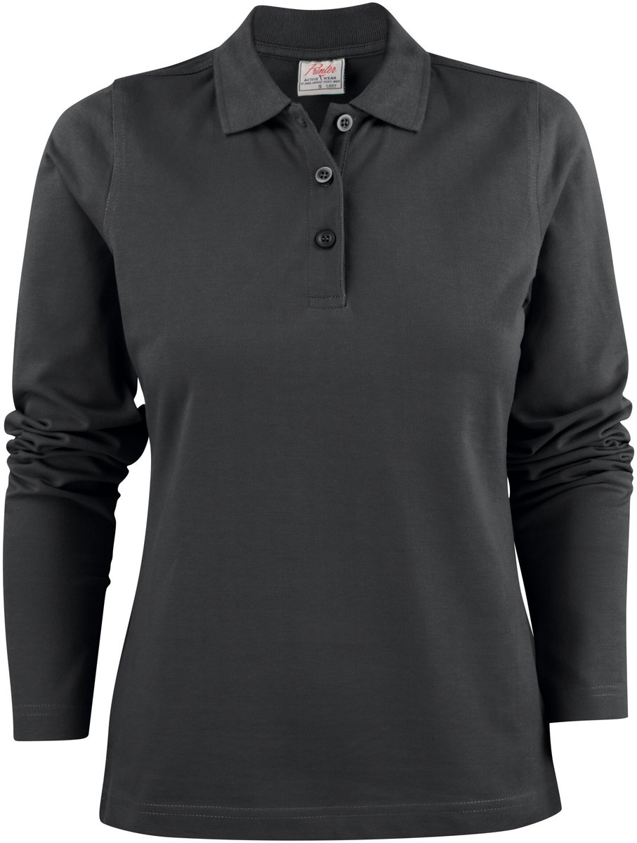 Printer Surf Ladies Long Sleeve Black L
