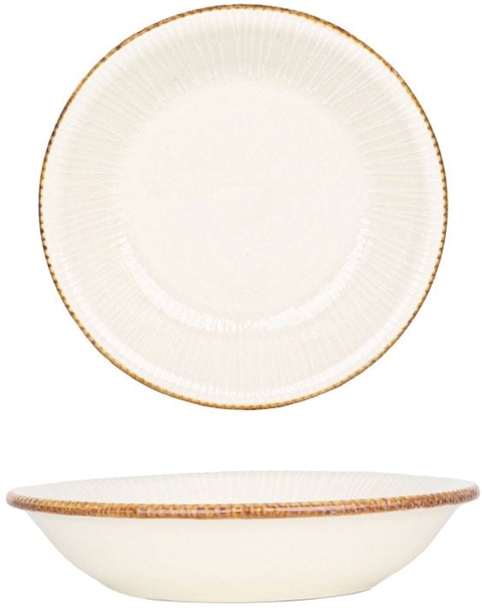By Bone Serveerschaal - Grace - Porselein - 15 cm (220cc) - set van 2