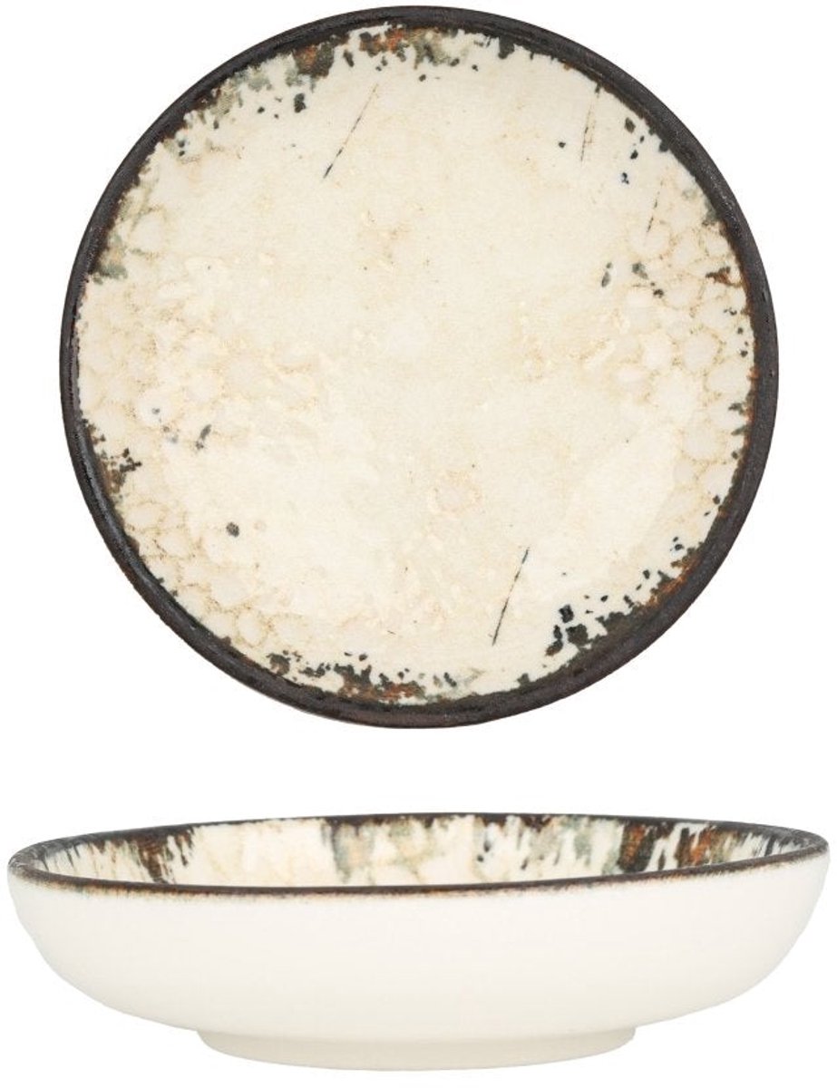 Rinart Serveerschaal - Mega - Porselein - 13 cm (330cc) - set van 2
