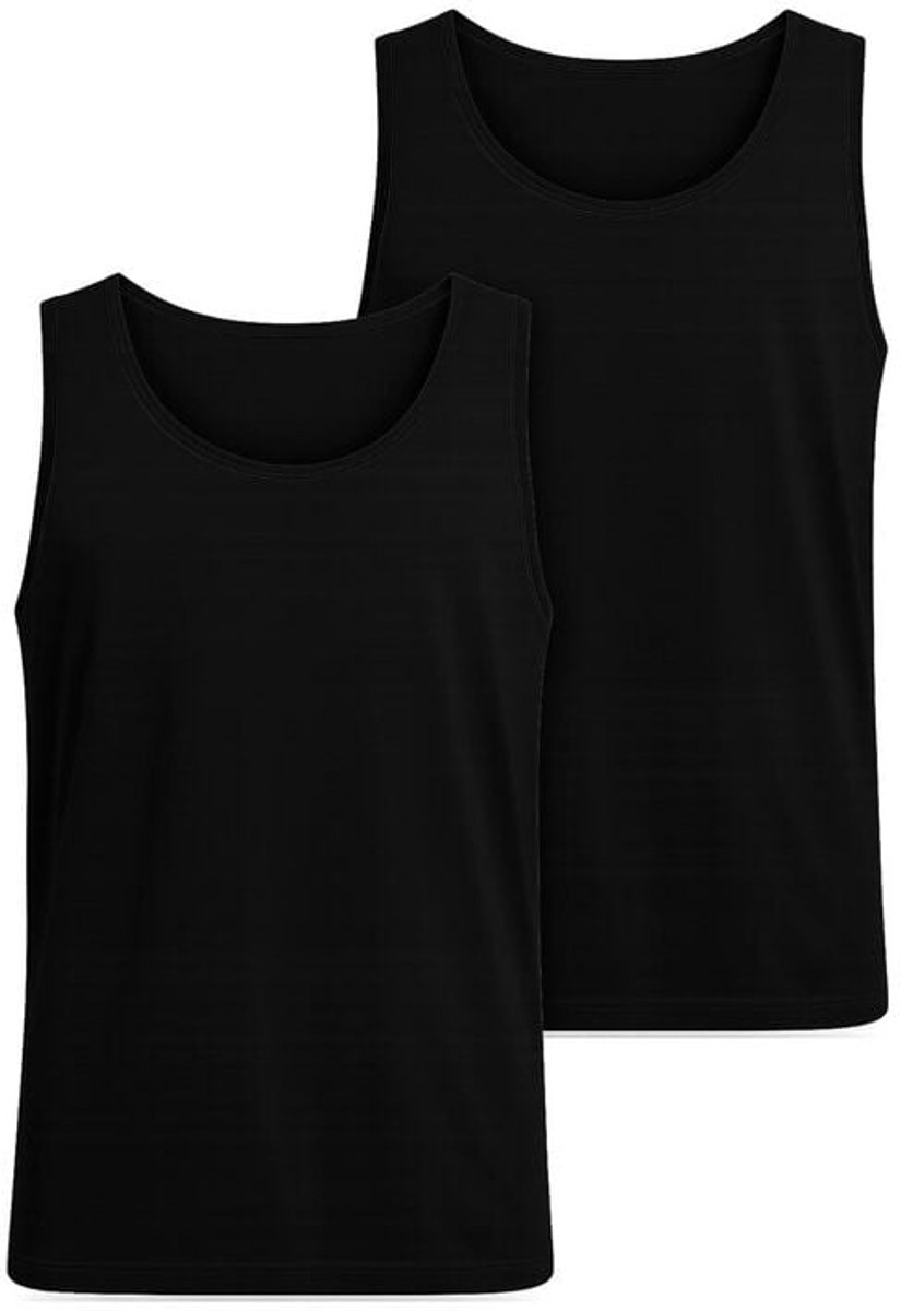 Urban Classics Jersey Vests 2-pack Heren Tanktop – XL Zwart