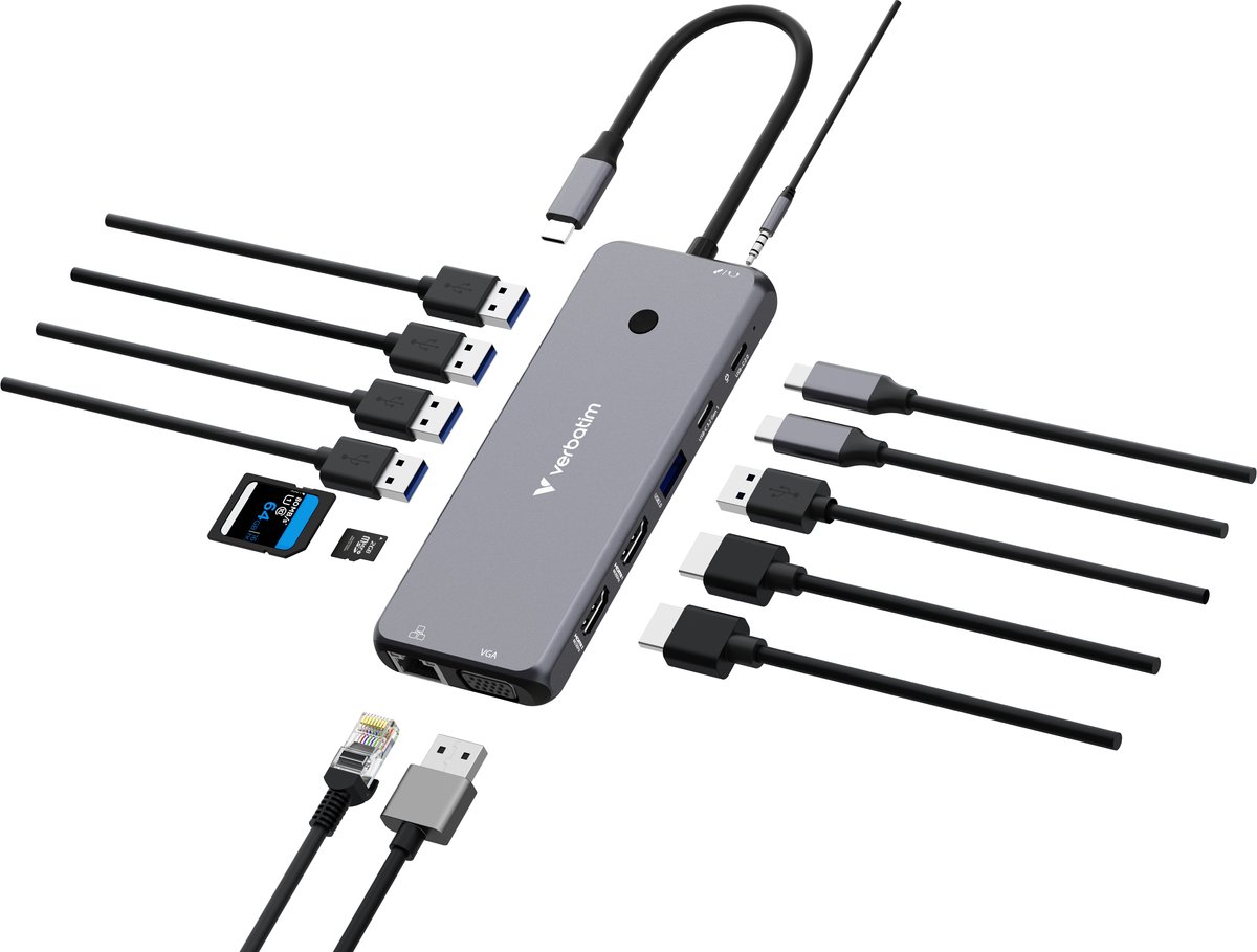 Verbatim USB-C Pro Multiport Hub 14 Port CMH-14