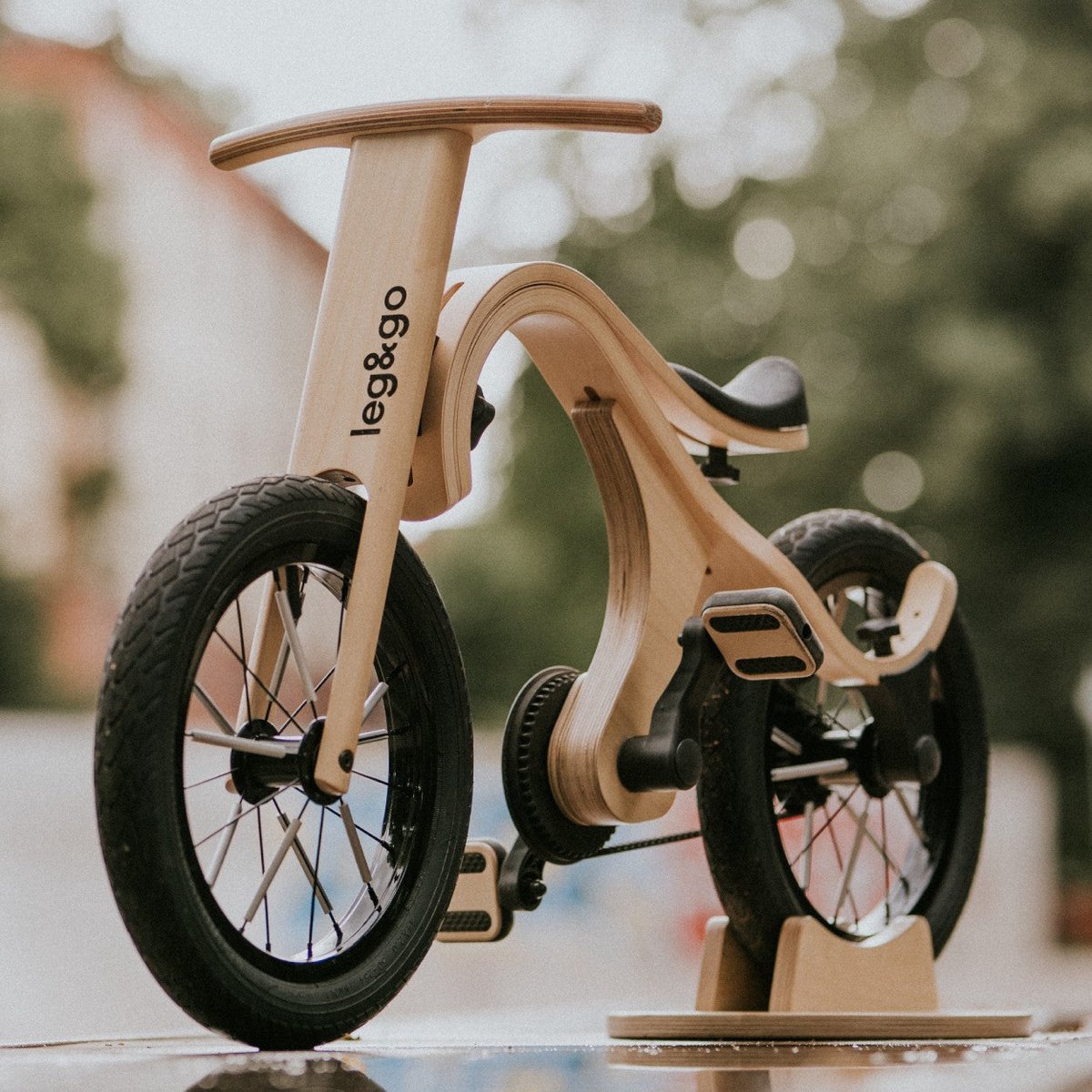 Trappers-uitbreiding voor houten kinderfiets 3in1