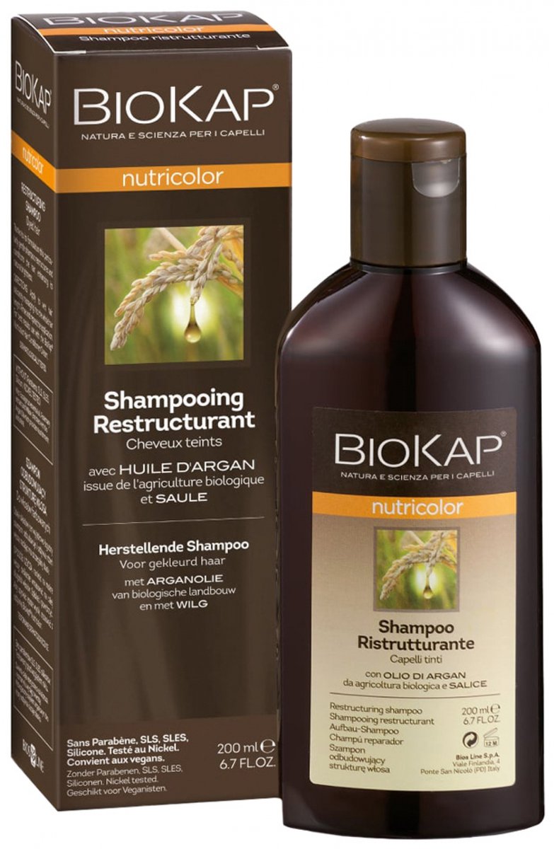 Biokap Nutricolor Herstructurerende Shampoo Voor Geverfd Haar 200 ml