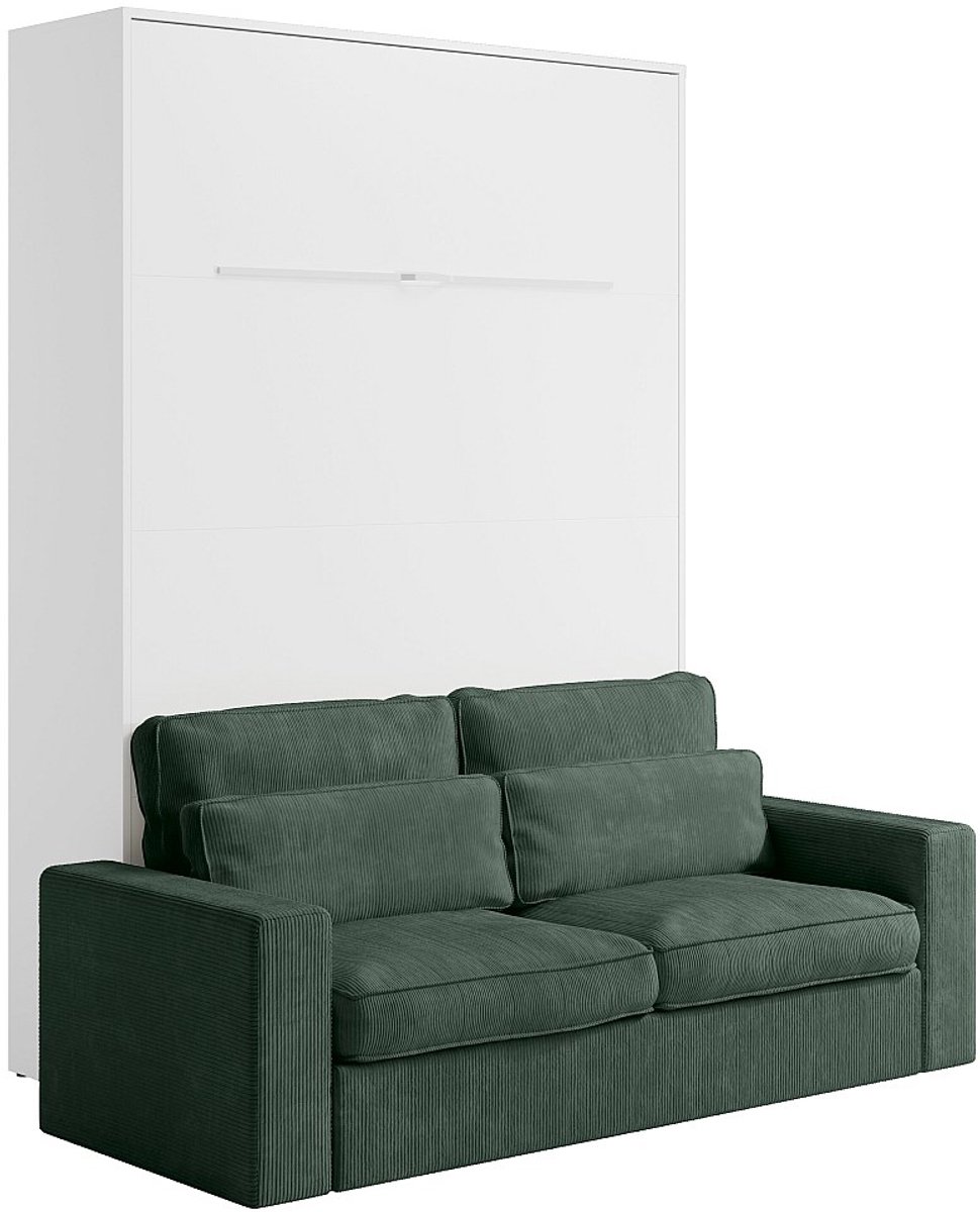 Vente-unique Bedkast hout wit 160 x 200 cm