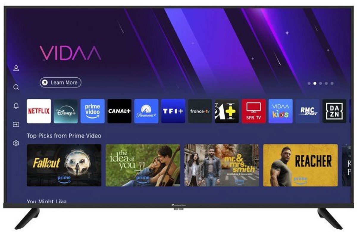 CONTINENTAL EDISON - CELED43SVQLD26B7 - 43" (110 cm) UHD QLED LED TV - 3xHDMI, 2xUSB - Zwart