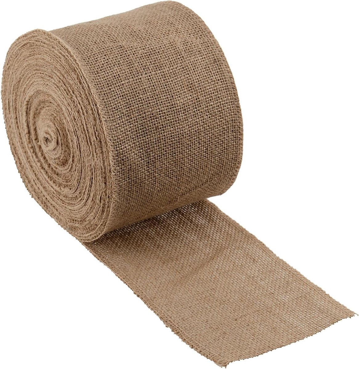 Natuurlijke Jute Lint van 10cm x 25m voor Decoratie, Knutselen en Cadeauverpakking