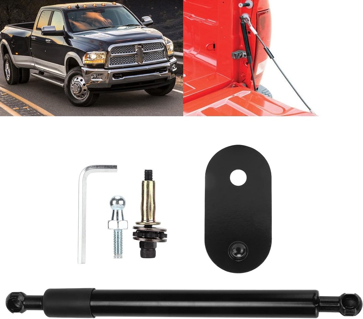 Dempers voor achterklep, gasdrukveren en schokdempers voor pick-up trucks 1500, 2500, 3500