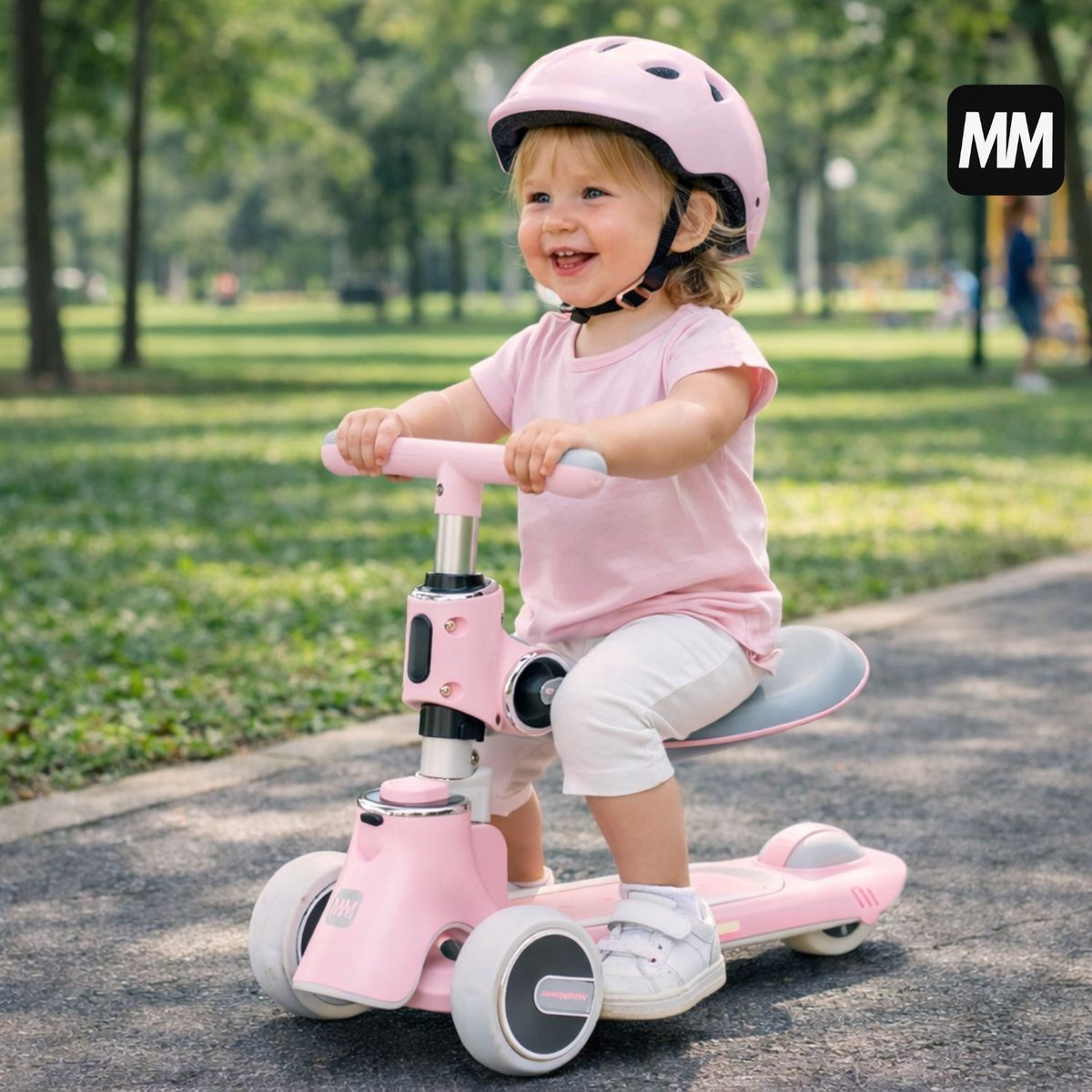 MiniMover Kinderstep 2in1: LED-wielen, 3 wielen, tot 50kg thumbnail 5