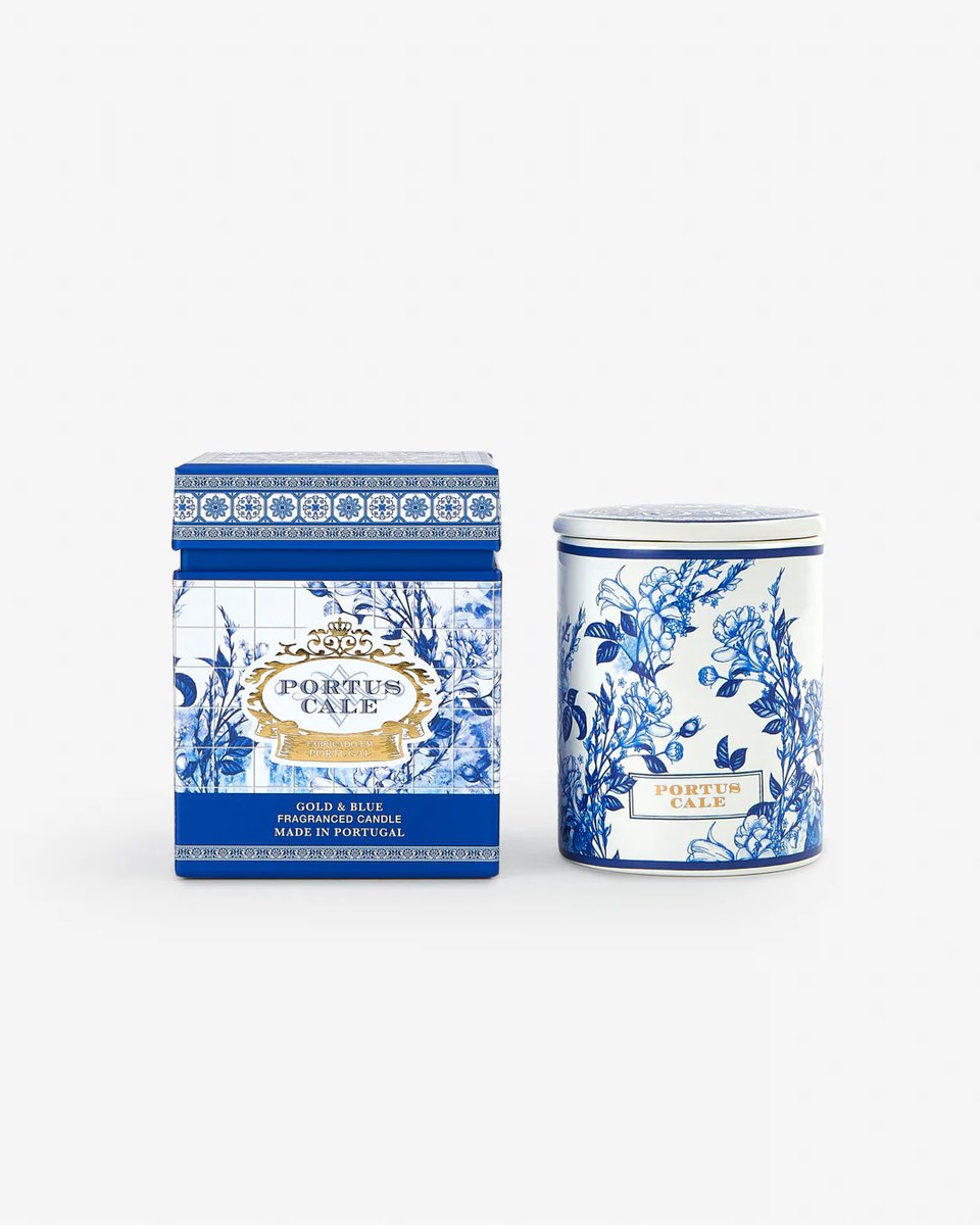 Geurkaars - Castelbel - Portus Cale Gold&Blue - Portugees - luxe cadeauverpakking