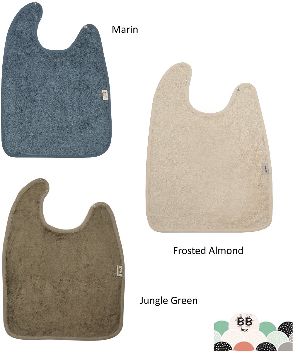 Timboo slabben XXL bamboe : Set van 3: Jungle Green - Feather Grey - Marin