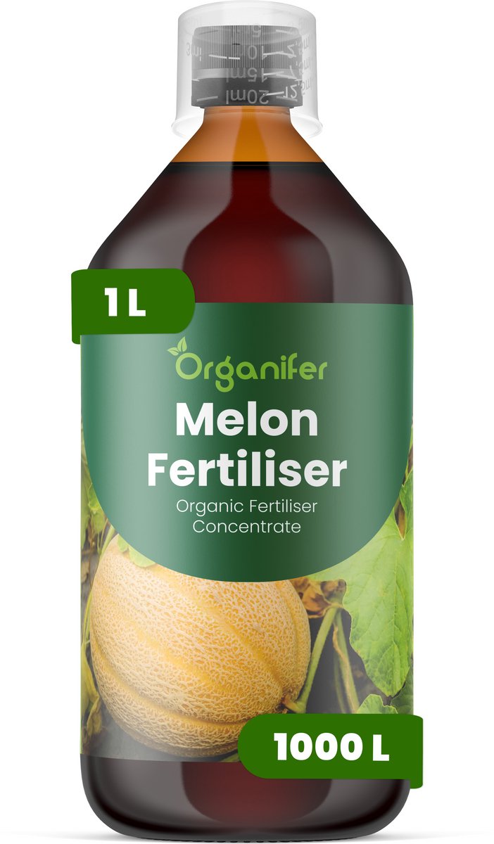 Vloeibare Meststof Voor Meloen 1 L Voor 1000 L - Npk 2-1-8 - Bevordert Krachtige Rankgroei En Vroege Plantopbouw - Verbetert Bloei - Bestuiving En Een Stabiele Vruchtzetting - Bevordert Betrouwbare Oogsten En Sterke Seizoensprestaties - Organifer