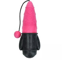 Dog Comets Hondenspeelgoed - Drijvend Apporteerspeelgoed met Koord - TPR Foam - Bobber Rocket - Roze
