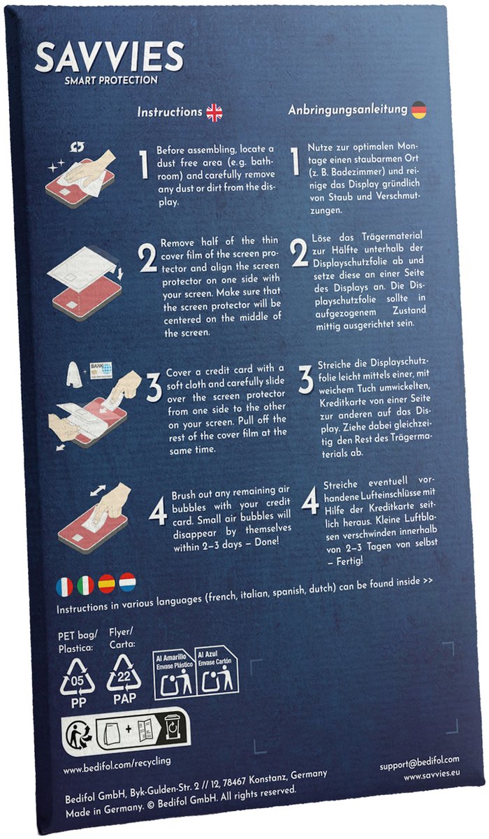 3 Stuks Savvies Screenprotector - geschikt voor PocketBook Era / Color - beschermfolie glas transparant — afbeelding 2