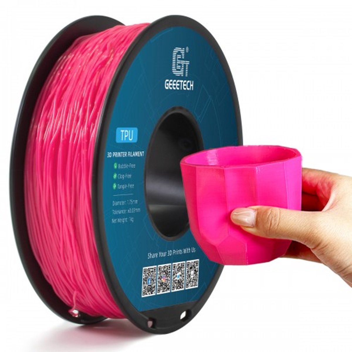 Geeetech - TPU Pink (1.75mm - 1kg)