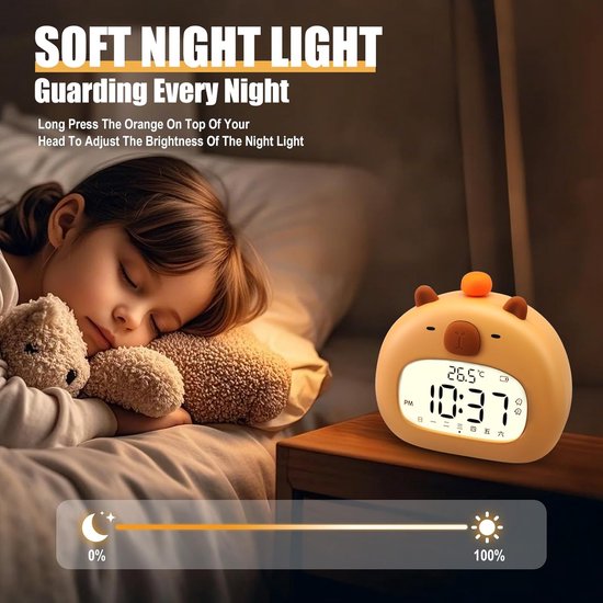 Slaaptrainer - Slaaptrainer voor Kinderen - Kinderwekker met Nachtlamp - Kinderwekker van cooau — afbeelding 5