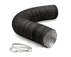 Afvoerslang - 5 m x Ø 100 mm - flexibel - zwart