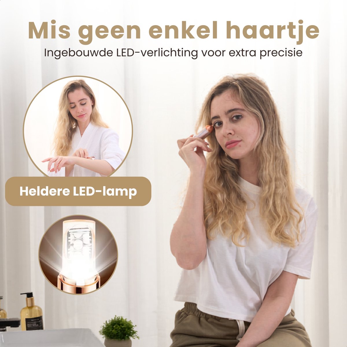 Parvale® 3 in 1 Epilator SilkPro - Epileerapparaat Dames - Epilator - Gezichtsepilator Vrouw - Gezichtsontharing Dames - Epilator Gezicht - Epilator Dames - Gezichtsepilator dames thumbnail 3