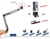 Camerastatief Smartphone Tripod Professionele Multifunctionele Standaard | Microfoon standaard | Standaard voor Smartphone | Tablet Statief | Mic Stand | Podcast | Vloggen Youtube | Universeel | iPad Statief | Tafel