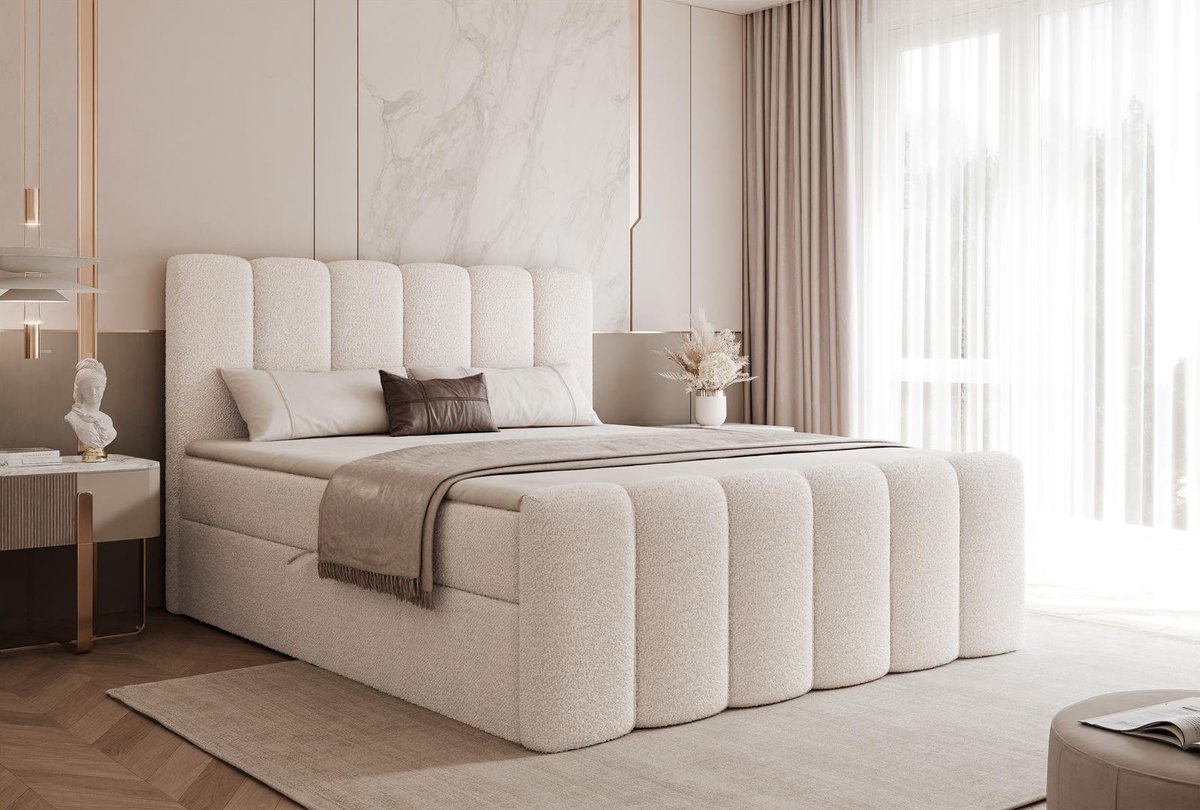 Boxspringbed- 160x200-Tweepersoonsbed met Bonell-matras
