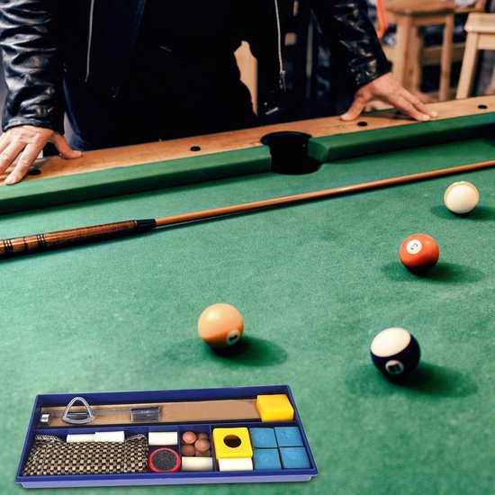 Pool Keu Reparatie - Biljart Keu Set - Keu Onderhoud - Compleet met Gereedschap - 10.6 cm Lengte - Multicolor — afbeelding 5