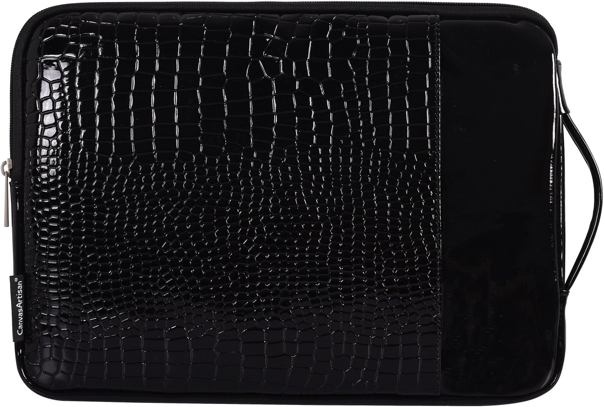 Laptophoes 13 Inch BK – Laptop Sleeve - Geschikt voor Macbook Air & Pro - Obsidian Croco