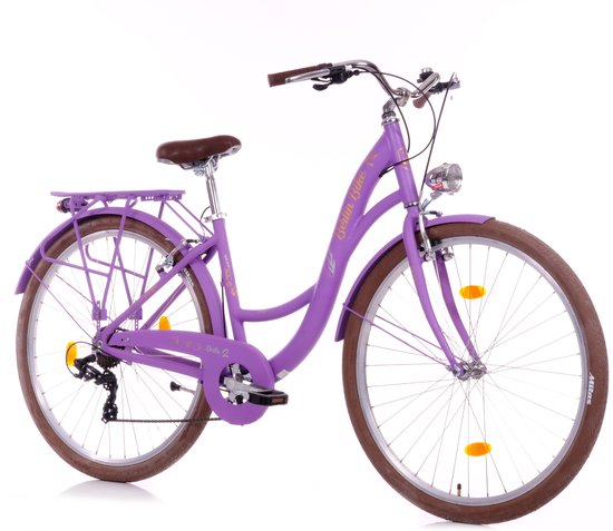 Berlin Bike Bella 2 28 Zoll 44 cm Dames 7-Gang V-Brakes paars — afbeelding 2
