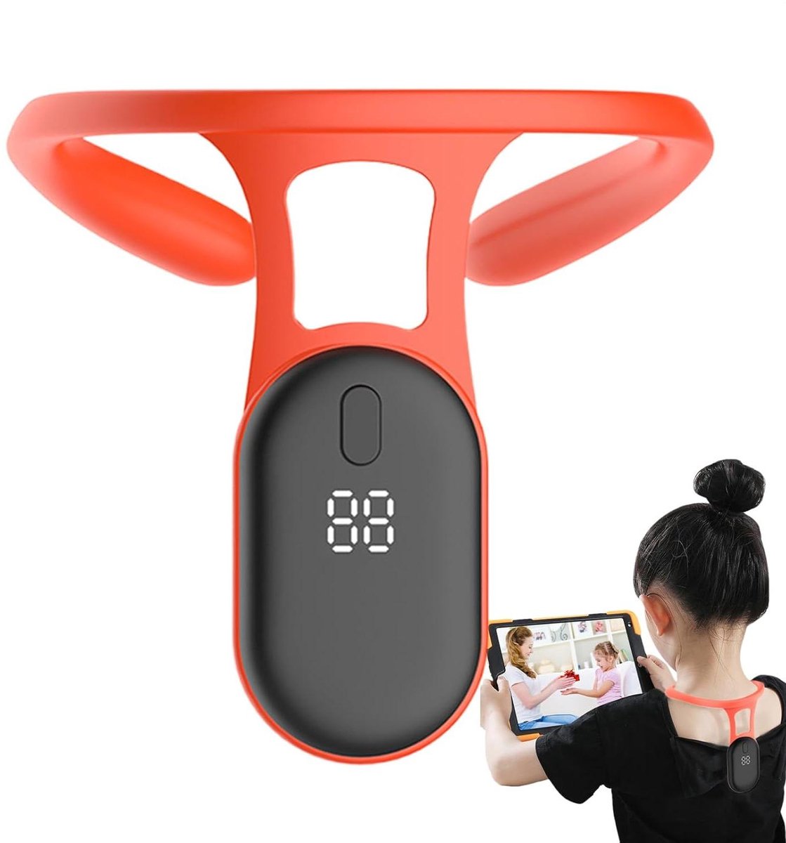 Houding Corrector - Rug Monitor - Zittend Werk - Ingebouwde Sensor - Verstelbaar - Oranje