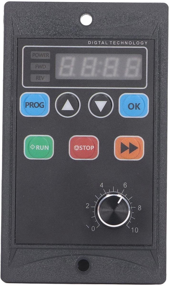Vlemico - Variabele Frequentieregelaar - Frequentieomvormer - LED-display - VFD-omvormer - Geschikt voor motoren - 400W 2A