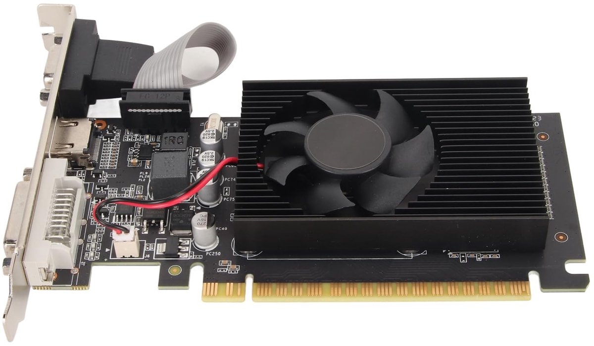 Zeynomax - Grafische Kaart - 2GB DDR3 - PCI Express voor Gaming - DVI VGA HDMI - Geschikt voor Gaming PC - Voorbeeldmodel