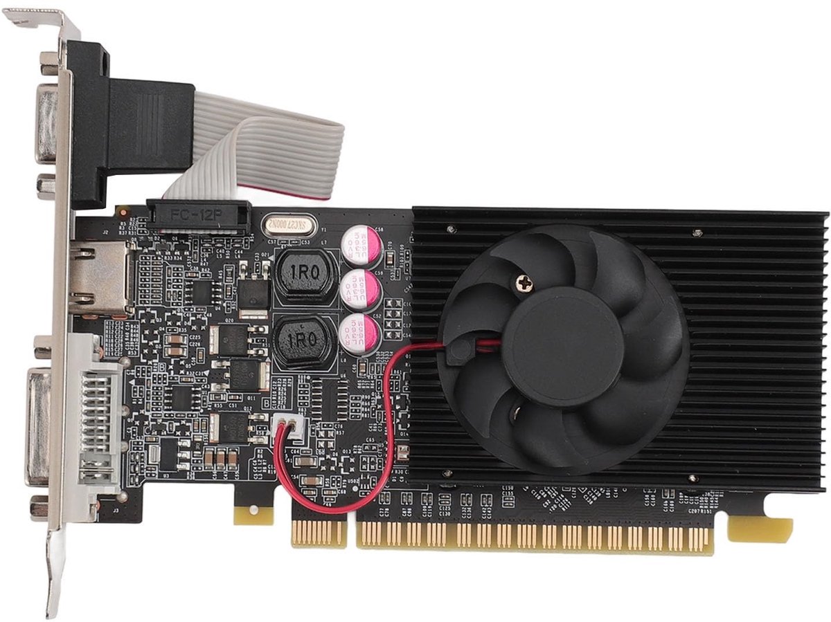 Vlemico - GT 610 Grafische Kaart - Gaming Grafische Kaart - Krachtige prestaties - 2 GB DDR3 - DirectX 11 ondersteuning - Ideaal voor kantoor en ga...