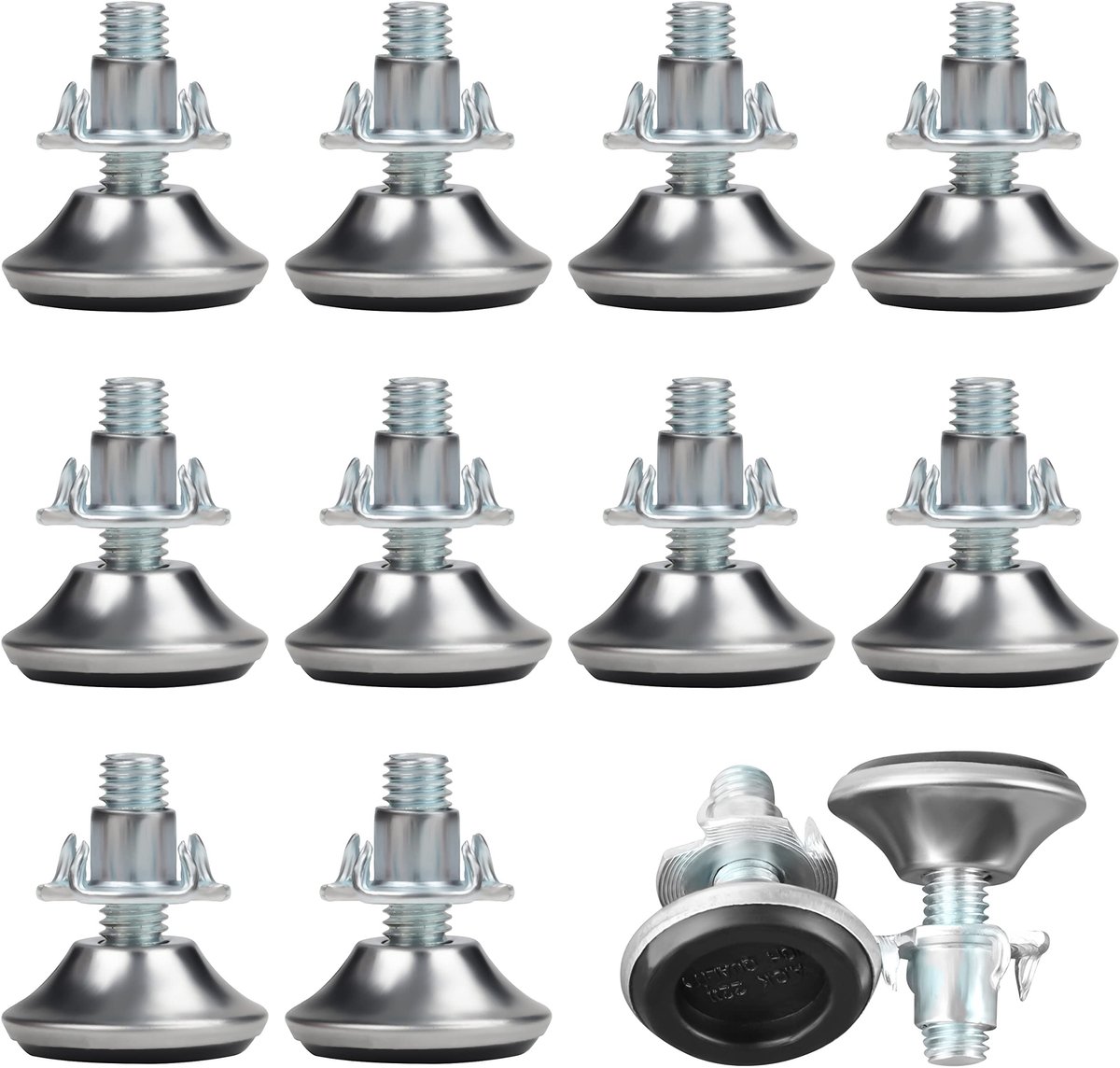 Zeynomax - Aanpasbare Meubelverhogers - Meubelpoten - Stabilisatie - Medium Formaat - Polypropyleen - Ideaal voor Tafel, Stoel, Sofa en Beddenpoten ..