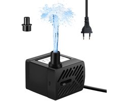 Vlemico - Mini Waterpomp - Ultra stille onderwaterpomp voor aquariums - Geschikt voor fonteinen - Energiezuinig - Perfect voor aquaristiek - Compac...