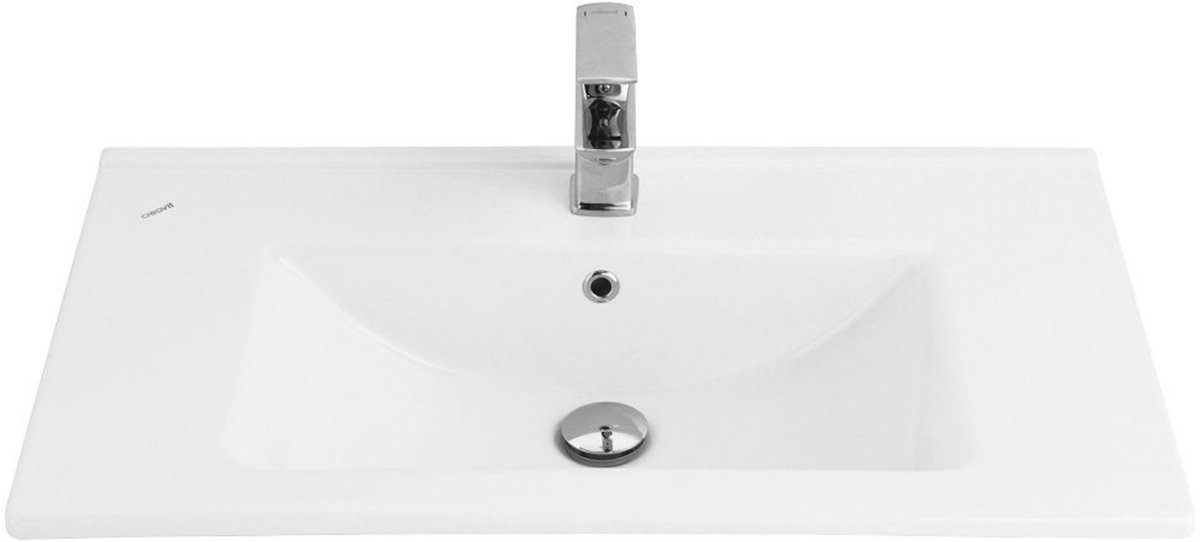 CREAVIT Wastafel – 80x45 cm – Wit