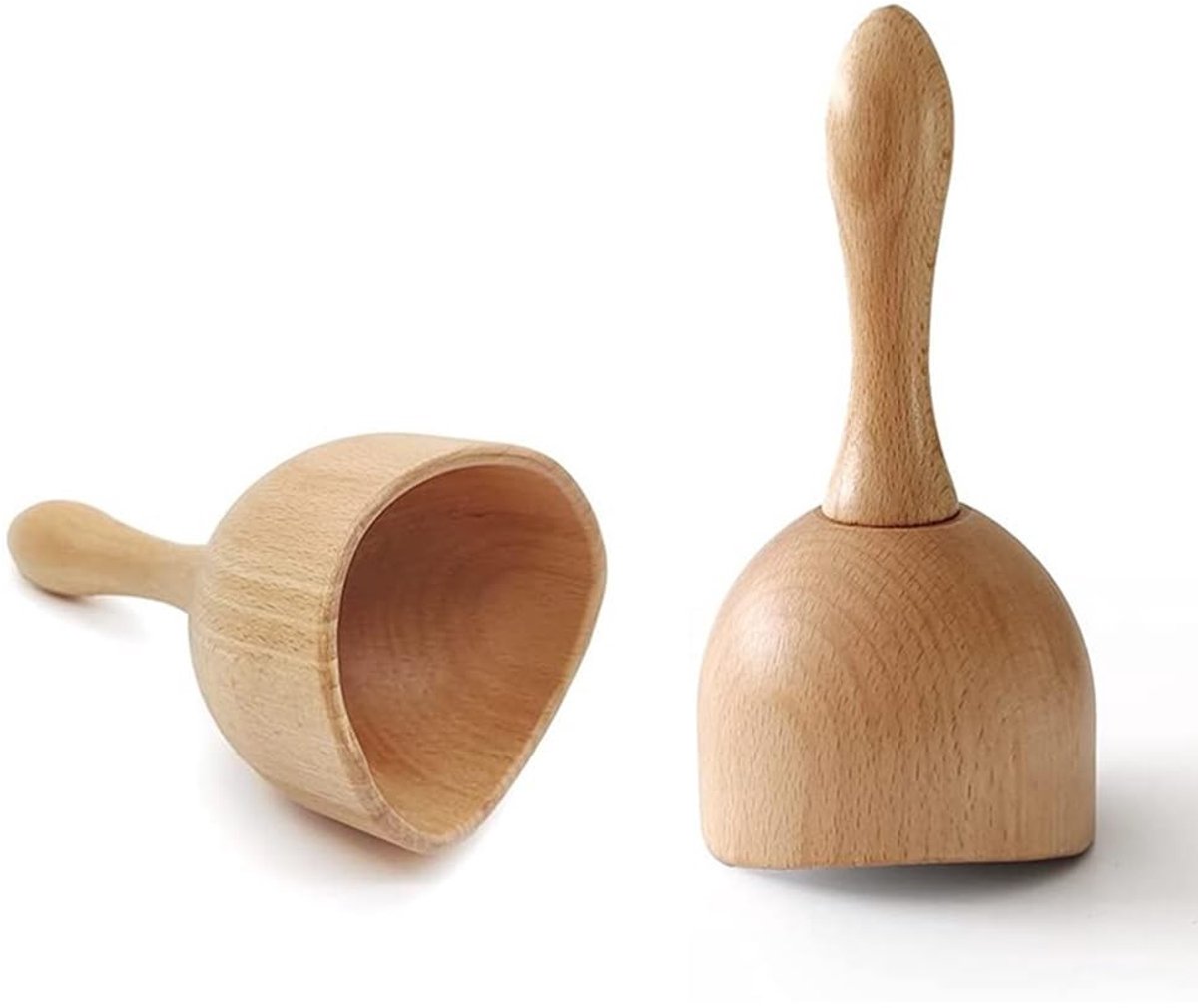 Livia home - Houten Handheld Back Massage Cup - Anti Cellulite - Verbeterde doorbloeding - 2 stuks - Lymfatische drainage - Massagegereedschap - Gesch