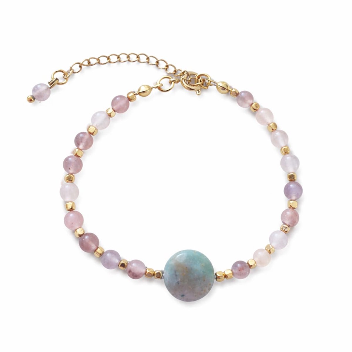 Grounded Light – Armband met kwarts & Indiaas agaat
