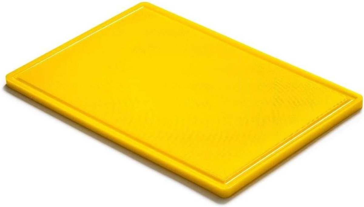 Snijplank Groot - Keukenplank Plastic - Voedselbereiding - HACCP Keurmerk - 60x40 cm - Geel