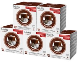 Dolce Vita Gourmet Miniciok Cioccolato - Multipack - 50 (5x10) Koffiecups Compatibel Met Nespresso Coffee Machine