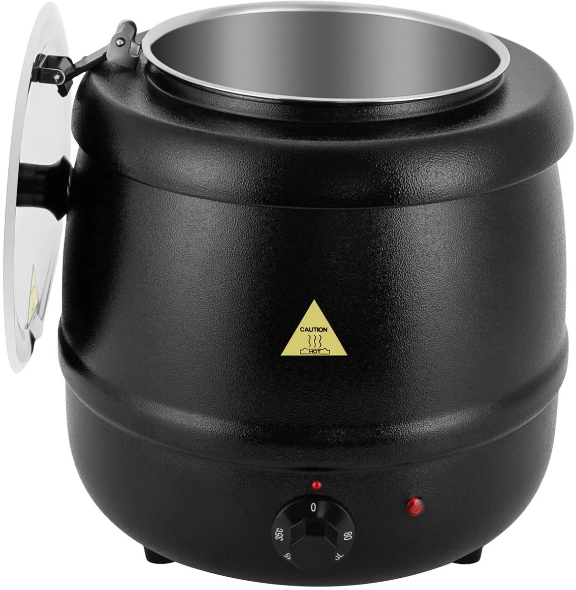 Turold Soepmaker - Hapjespan - Soepketel - Soepkoker - Elektrische Soepwarmer - 10L - 400W - Temperatuurregeling (35-80 graden C)